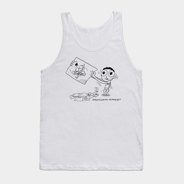 Random Vignettes - Trembling artist Tank Top by Jectoons.net